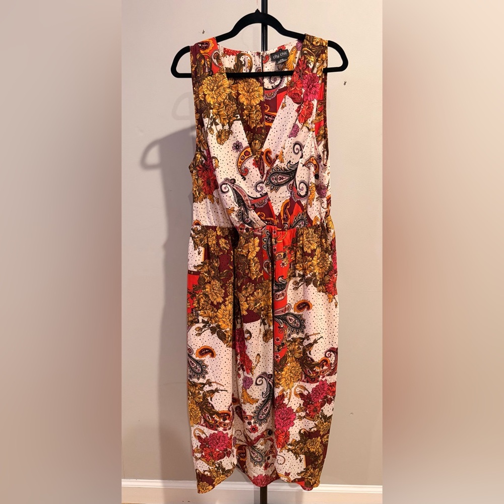 CITY CHIC Floral Sleeveless Dress